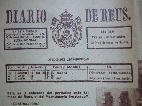 La prensa histórica como herramienta de recopilación de información meteorológica y climática. El caso de la ciudad de Tarragona (España)